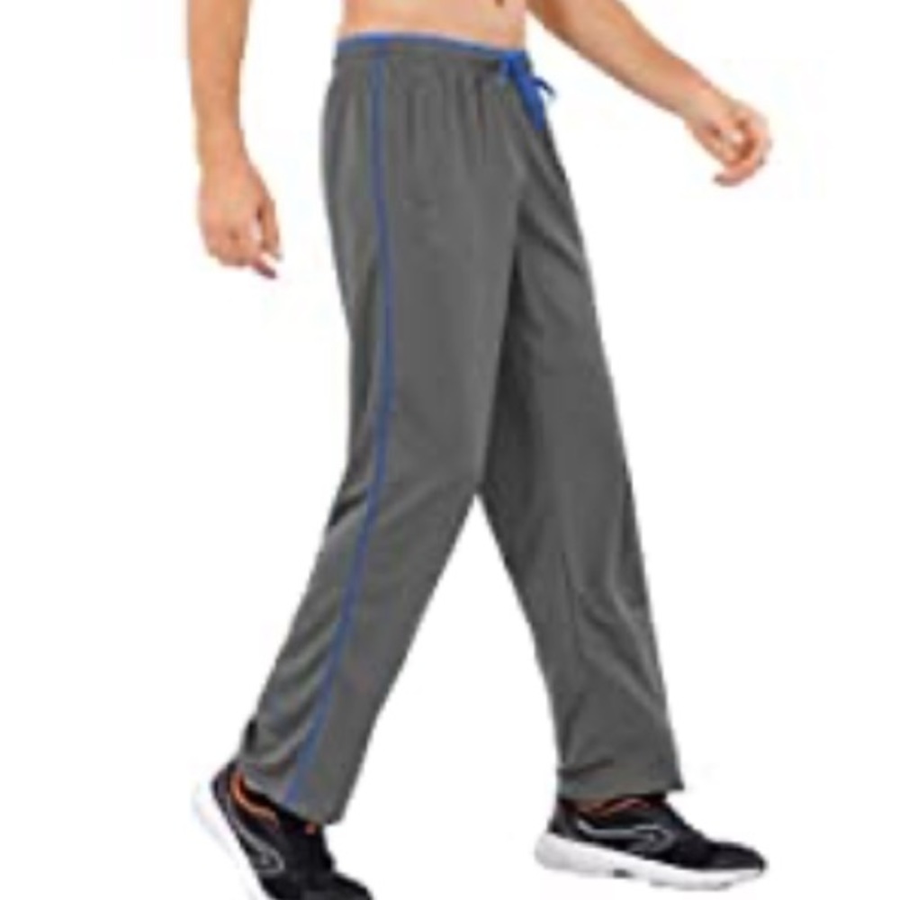 PUMA Boys Charcoal Contrast Stripes Athletic Jogger Pants | 8